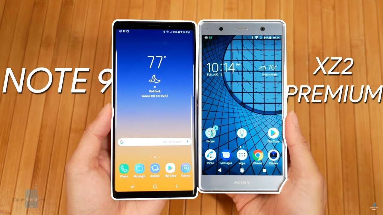 Samsung Galaxy Note 9 vs Sony Xperia XZ2 Premium: The $1000 Android juggernauts