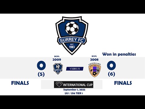 surrey fc 2009 0 v 0 van united 2008 premier cup final sept 1 2025