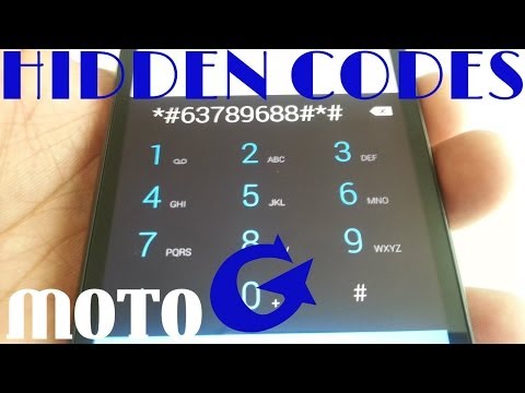 Moto G 1st Gen, 2nd Gen, Moto G 3rd Gen SECRET CODES!!