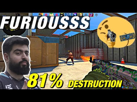 FURIOUSSS headshots machine 81% HS 🤯CSGO Furious POV
