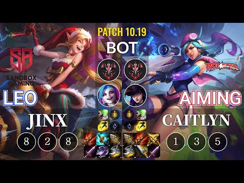 SB Leo Jinx vs KT Aiming Caitlyn Bot - KR Patch 10.19