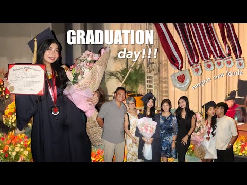 MY GRADUATION DAY!🎓 (Magna Cum Laude 🫶🏻) | Shaina Denniz