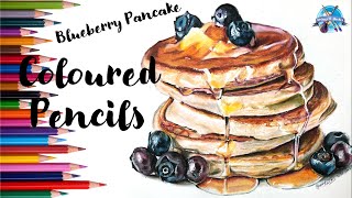 Coloured pencil pancakes | Prismacolor Pencils | Coloured pencil techniques and methods tutorial