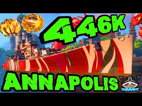 Annapolis drückt 446K DMG *BUURRRNN* "400K Club" ⚓️ in World of Warships 🚢
