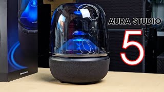 Video thumbnail for Harman Kardon Aura Studio 5  Bluetooth Home Speaker | Unboxing by ប៉ូលីន-POLIN