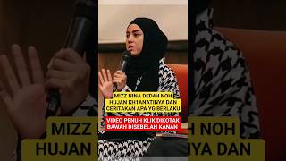 Akhirnya MIZZ NINA BERSUARA 1SU ANAK ANGKAT Dgn NOH HUJAN, "Ia Adalah Satu PENGKHIANATAN, Jadi.."