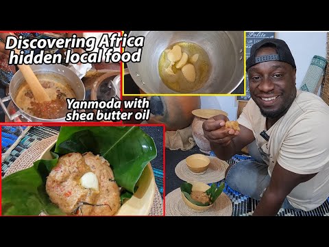 Traditional Cooking Recipe ll unique Yanmoda with Shea butter oil !! African hidden traditional FOOD