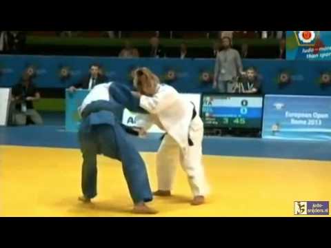 Judo 2013 European Open Women Rome: Ugon (ITA) - Rosseneu (BEL) [-48kg] bronze