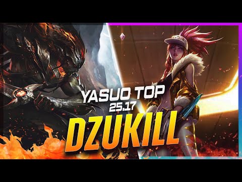 Dzukill - Yasuo vs Akali TOP Patch 25.17 - Yasuo Gameplay