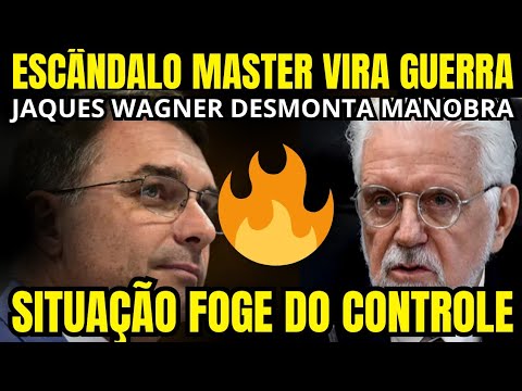 🚨FLÁVIO BOLSONARO SE ENROLA NO ESCÂNDALO MASTER, E JAQUES WAGNER NÃO DEIXA BARATO💣