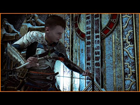 Atreus Tries To Open A Gate And Chest |  God Of War Ragnarok PS5
