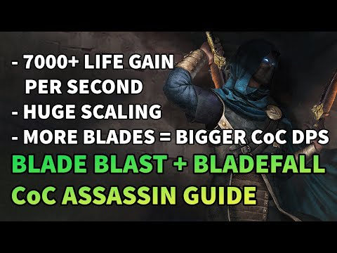 CoC Blade Blast Bladefall Assassin - Build Guide - Carried by Poet's Pen - Path of Exile 3.12 Heist