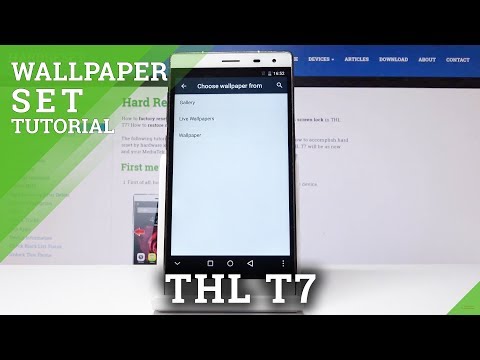 How to Change Wallpaper in THL T7 - Update Home & Lock Screen