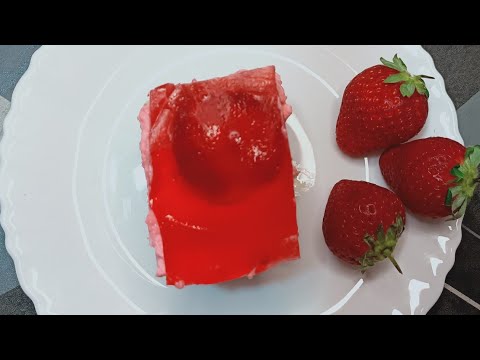 Strawberry Jello Mousse Cake | Eggless & Without Oven | Manasi's Kitchen | Valentine's Day Special