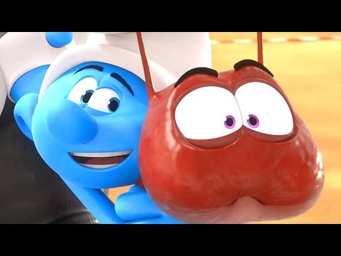 Gargamel proměněný v hlemýždě • Šmoulové