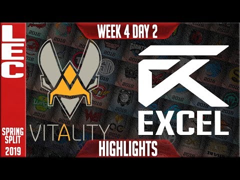 VIT vs XL Highlights | LEC Spring 2019 Week 4 Day 2 | Vitality vs Excel