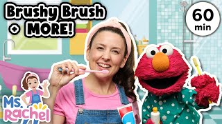 Brush Your Teeth Song with Ms Rachel and Elmo - Timer - Kids Songs and Nursery Rhymes