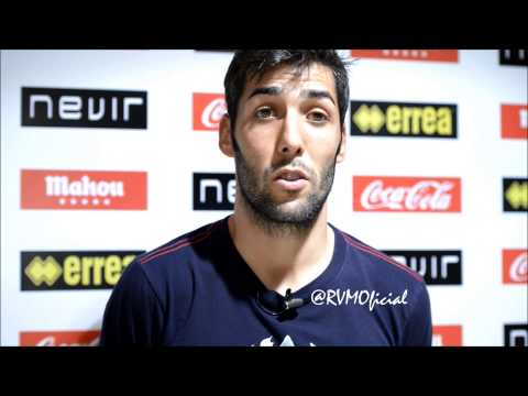 @RVMOficial Perea tras marcar su primer gol en Primera