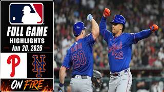 Philadelphia Phillies VS. New York Mets / FULL GAME Highlights | 20.06.2026 | MLB Season 2026