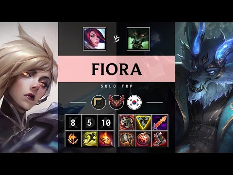 Fiora Top vs Warwick - KR Grandmaster Patch 25.12