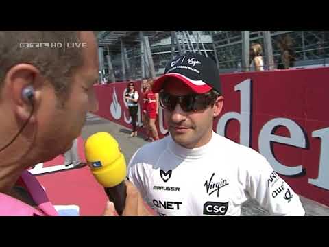Timo Glock  - Interview in Startaufstellung von Monza 2011