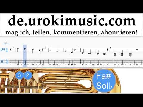 Tuba Lernen Mariah Carey - All I Want For Christmas Is You Tabulatur Teil#1 Übungen um-i995