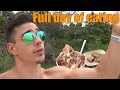 Full day of eating || First time at the beach this year!