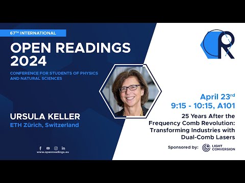Open Readings 2024 - DAY 1  prof. Ursula Keller