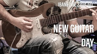 Video thumbnail for First date with my new Ibanez AZ2204-GD Gold Top Guitar by Tom Quayle