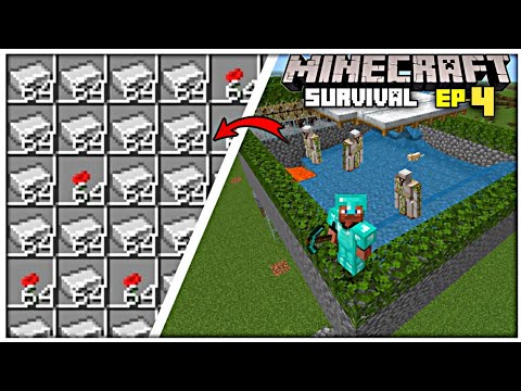 i build the best iron farm in Minecraft pe || Minecraft pe survival series [#4] Minecraft in hindi