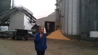 preview picture of video 'corn falling out of damaged silo from caledonia  tornado 11/22/10'