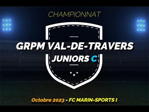 Juniors C : FC Marin Sports I - Grpm Val-de-Travers