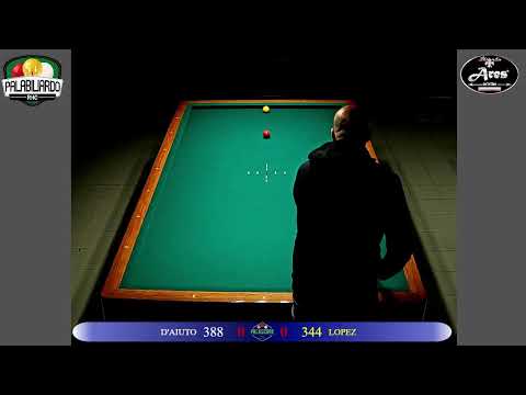 27 Marzo 2023 -  Lopez Vs D'Aiuto  -  Live Dal Palabiliardo Rho -