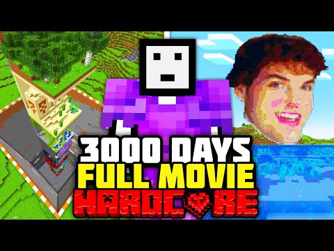 I Survived 3000 Days in Hardcore Minecraft! [FULL MINECRAFT MOVIE]