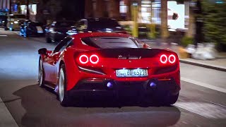 Novitec Ferrari F8 Tributo - Accelerations and Loud Exhaust Sounds in London!!!