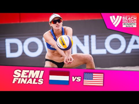 Stam/Schoon vs. Flint/Claes - Semi-Final Highlights of Rosarito 2022 #BeachProTour