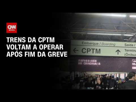 Trens da CPTM voltam a operar após fim da greve em SP | CNN NOVO DIA