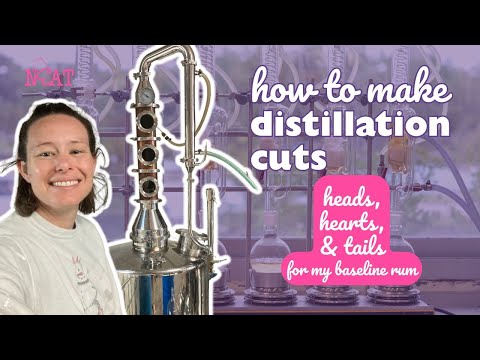 How to make distillation cuts! Tasting a pot still molasses rum as I go