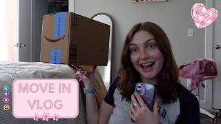 i moved and got new glasses! move in vlog ⋆⭒˚.⋆