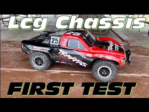 FIRST TEST of the LCG CHASSIS (#7421) on my TRAXXAS SLASH 4x4