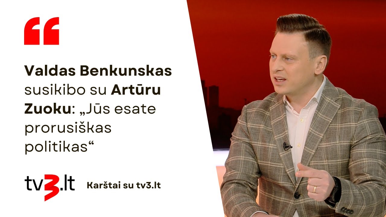 Benkunskas susikibo su Zuoku: „Jūs esate prorusiškas politikas“
