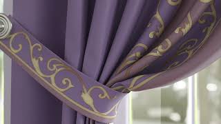 Комплект штор «Лекрион (фиолетовый)» — видео о товаре