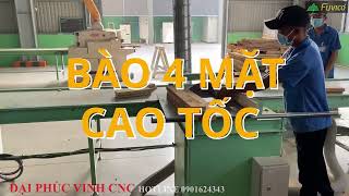 (Thực tế) Máy bào cao tốc 4 mặt 5 trục Woodmaster WM-516GH giao tại Bình Dương.