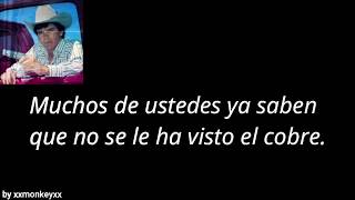 Jorge Cazares Chalino Sanchez letra lyrics