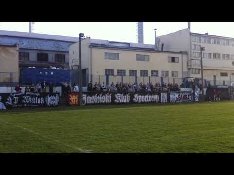 CZARNI 1910 JASŁO - Wisłoka Dębica 1:0 (22 marca 2014) - doping KIBICÓW Czarnych