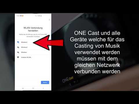 Richten Sie Cyrus ONE Cast in Ihrem Heimnetzwerk ein