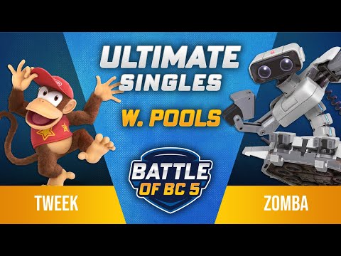 Tweek (Diddy Kong, Sephiroth) vs Zomba (ROB) - Ultimate Singles Losers Round 3 - Battle of BC 5
