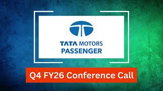 Tata Motors PV Q4 FY26 Concall: Roadmap to Scale Annual Sales and Expa