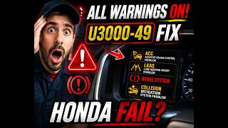 Honda U3000-49 Fix ACC LKAS Collision Mitigation Brake System Warning Pilot MDX Odyssey Civic Part 3