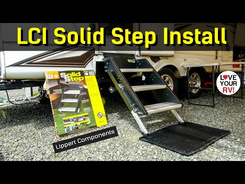 Installing the Solid Step RV Entrance Stairs by Lippert Components